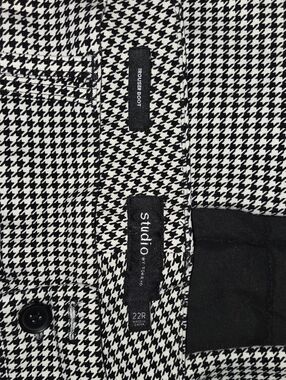 torrid Studio Houndstooth Black and White Trouser Boots
